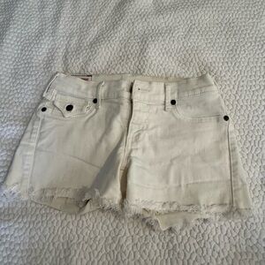 True Religion Women's White Denim Shorts.. worn once